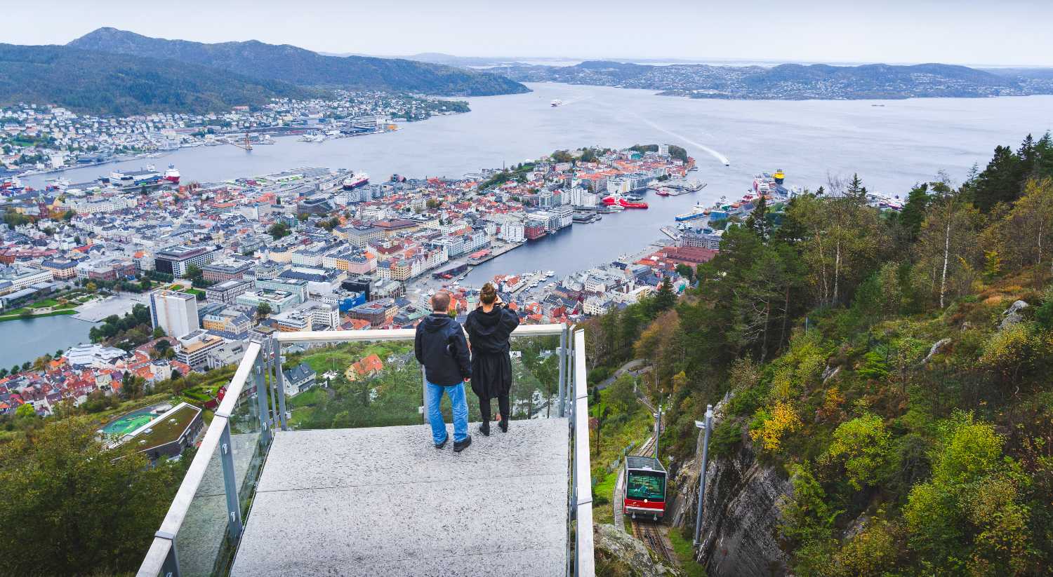Things to do in Bergen - hiking at Fløyen