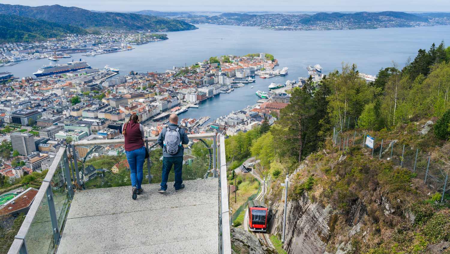 Things to do in Bergen - hiking at Fløyen
