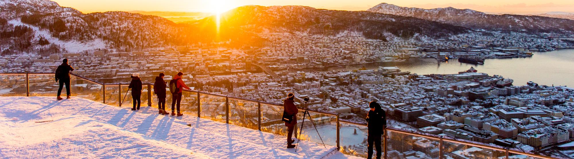 Family activities in winter in Bergen