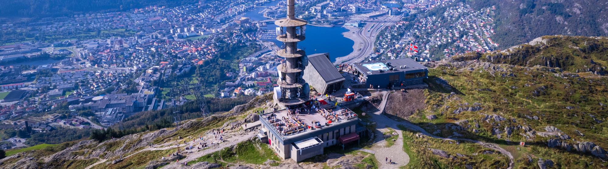 SkySkraperen Restaurant at the top of Mount Ulriken