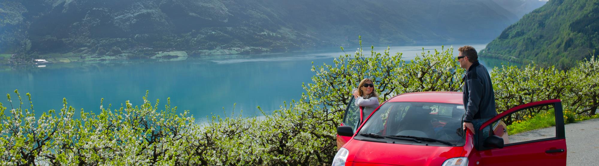 Mit dem Auto von Bergen nach Hardanger