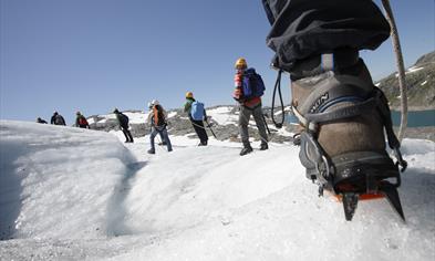 Guided glacier hiking