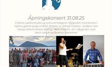 Åpningskonsert Hjelme gml kyrkje 150 år og kulturdagane i Øygarden