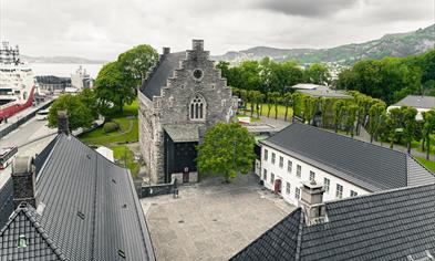 View towards The King Håkon's Hall