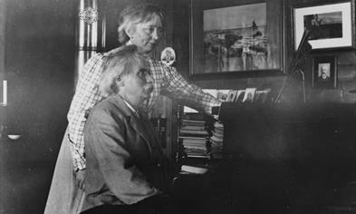 Edvard and Nina Grieg at Troldhaugen