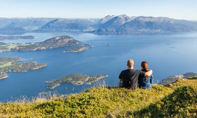 View from the top of Hovlandsnuten on the island Tysnes