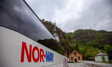 The Sognefjord Express bus route between Bergen and Sogndal