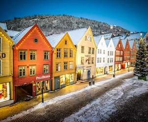 Durchblättern nach Weihnachten in Bergen