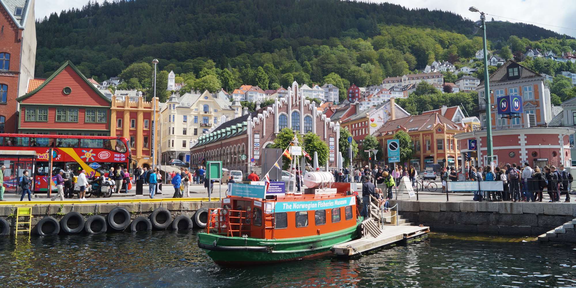 Beffen at the departure point at the Fish Market