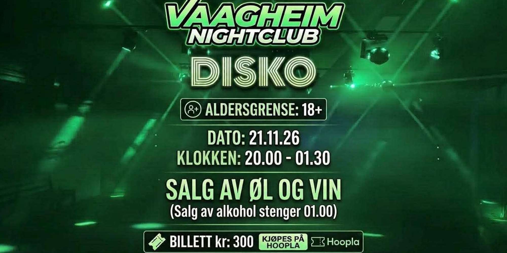 Voksendisko på Vaagheim
