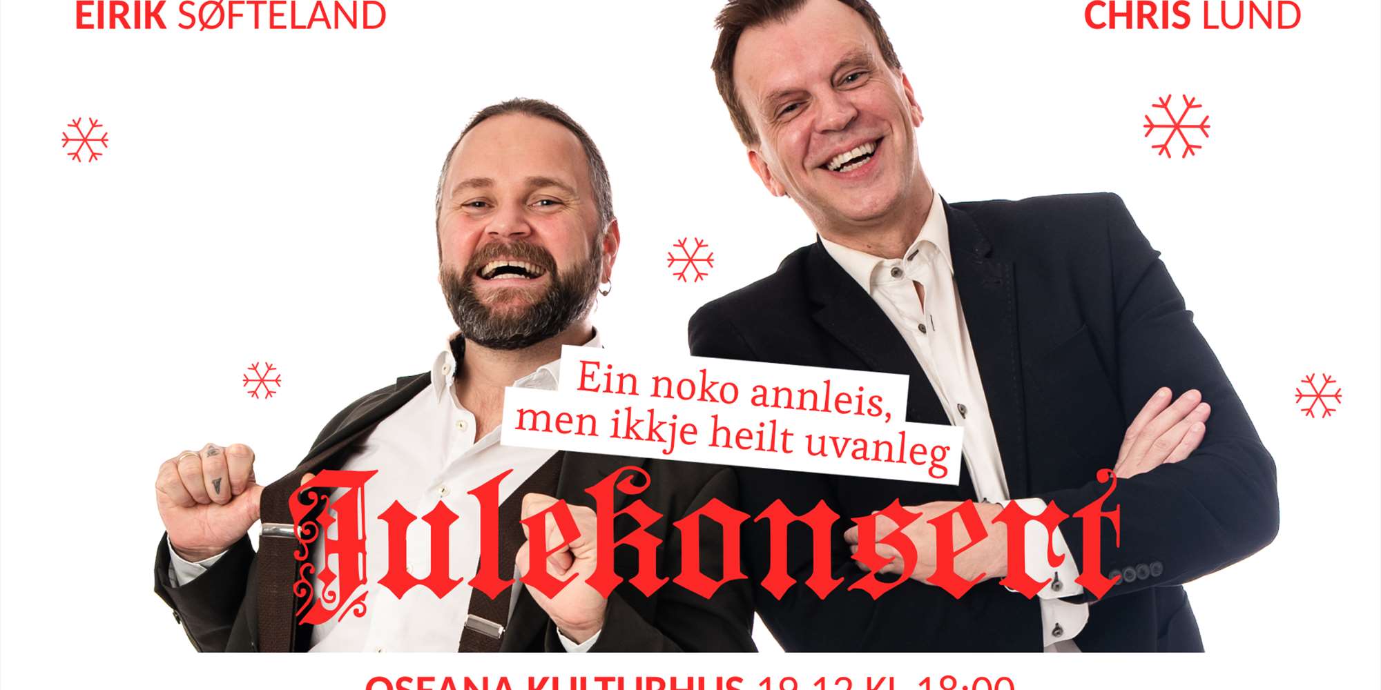 Ein noko annleis, men ikkje heilt uvanleg julekonsert