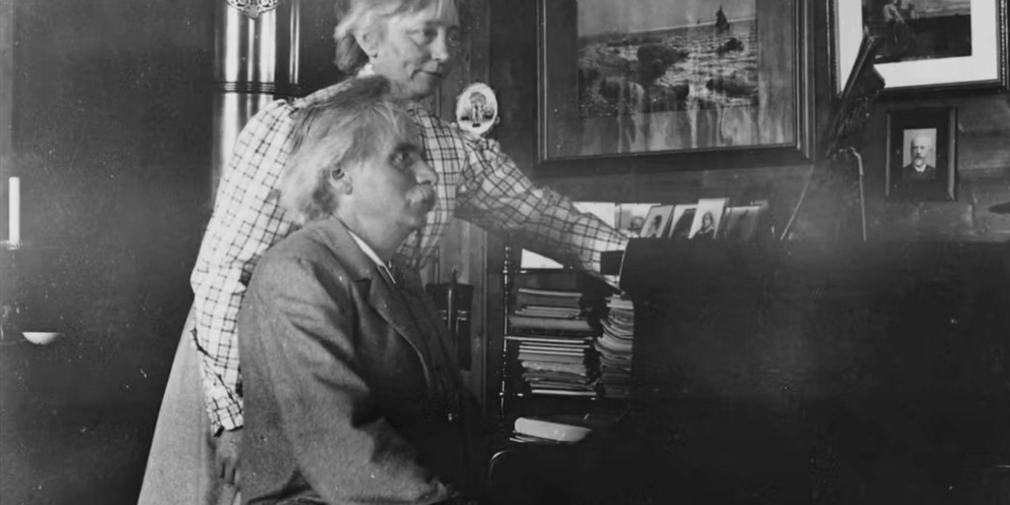 Edvard and Nina Grieg at Troldhaugen