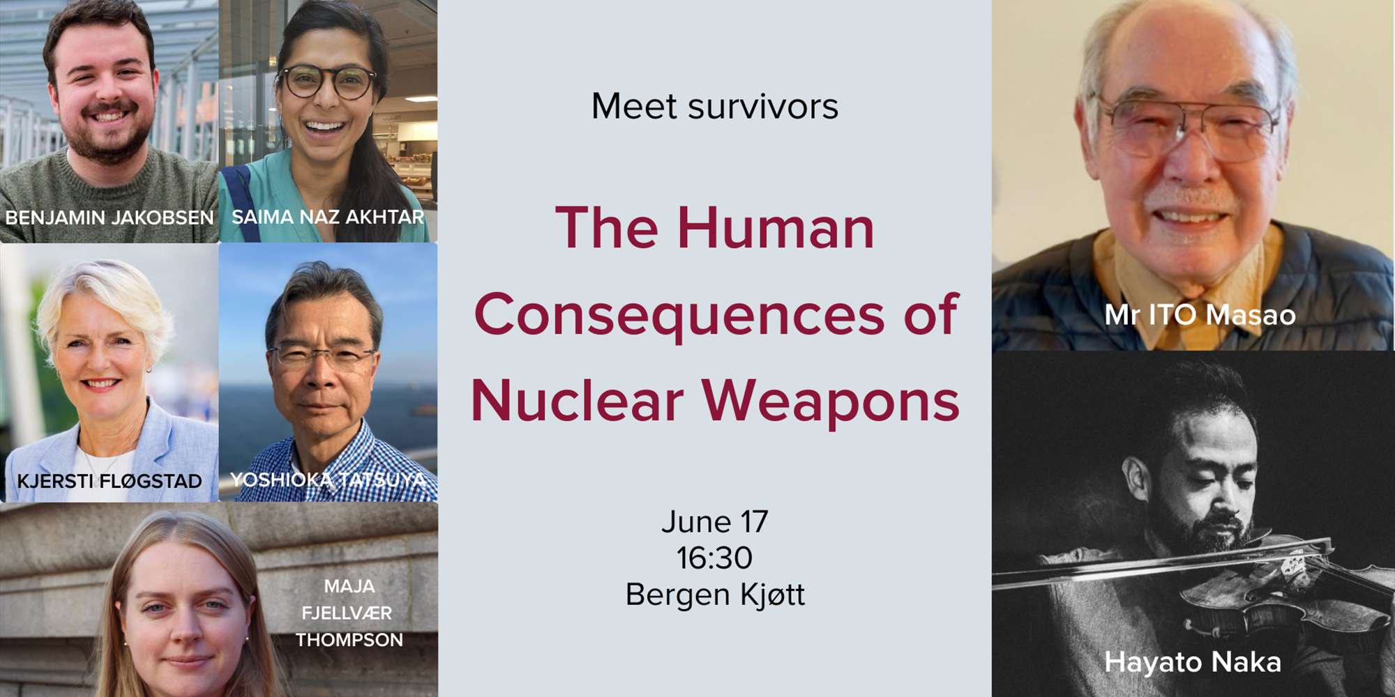 Join us for an impactful event in Bergen to explore the human consequences of nuclear weapons and the urgent need for disarmament.