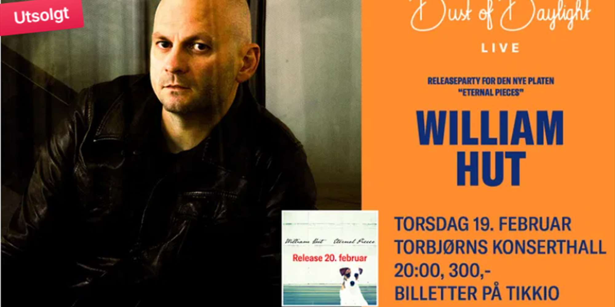 William Hut - Releaseparty i Torbjørns Konserthall
