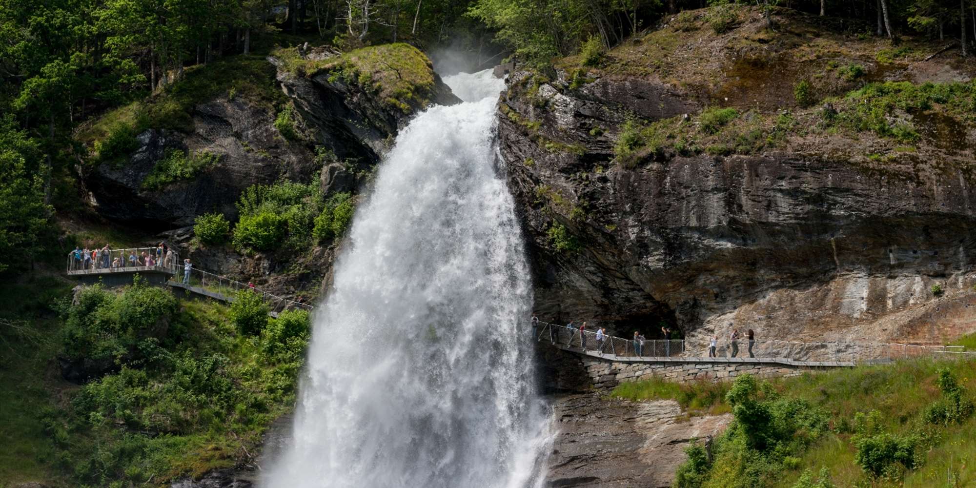 The impressive Steinsdalsfossen (Steinsdal Waterfall)