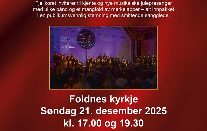 Fjellkoret Julekonsert 2025 kl 19:30