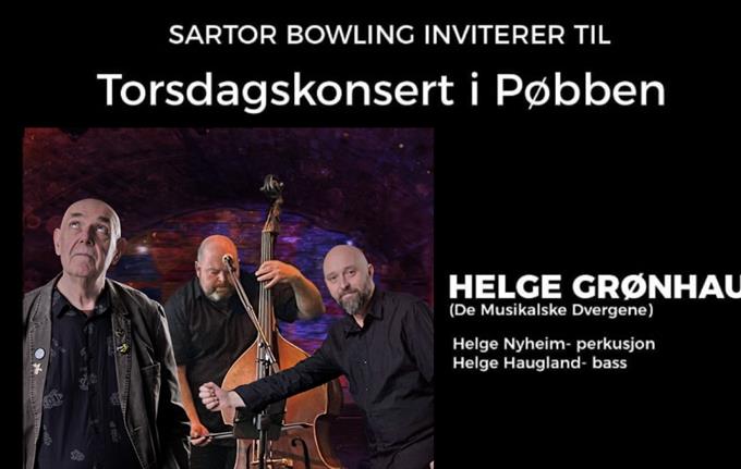 Torsdagskonsert med Helge Grønhaug i Pøbben på Sartor Bowling