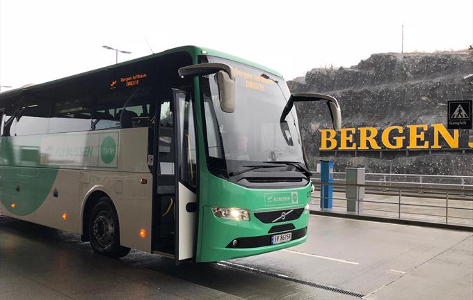 The Airport bus outside the Airport