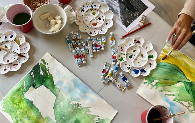 Norwegische Landschaft - Aquarell-Workshop