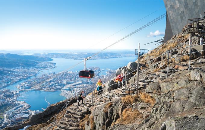 The Sherpa stairs up Ulriken