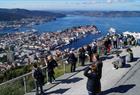 View of the city from the top