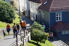 Walking down from Mount Fløyen