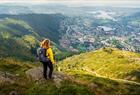 Wandern am Berg Ulriken