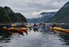 Course in sea paddling with kayak