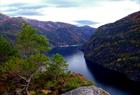 Spectacular view from "The Castle" in Modalen