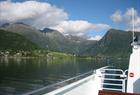 Arriving by boat to Rosendal