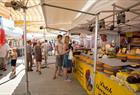 Food market at Våge harbour