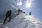 Guided glacier hiking