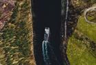 The narrow Mostraumen seen from above