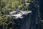 One of the built-up plateaus at Vøringsfossen