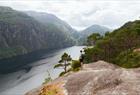 Fjord cruise & guided mountain hike to "Slottet"