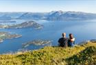 View from the top of Hovlandsnuten on the island Tysnes