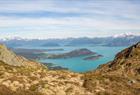 Great view of the sea on the hike to the top of Hovlandsnuten on Tysnes