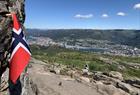 View from the top of Mount Løvstakken