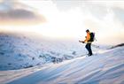 Guided snowshoeeing hike in the Hardangerfjord mountains