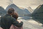 A couple enjoying a fjord cruise on the Sognefjord