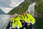 Waterfall fjord cruise in Rib boat