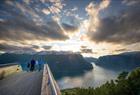 The beautiful view from Stegastein