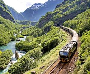 Durchblättern nach Bergensbanen – mit dem Zug von Oslo nach Bergen