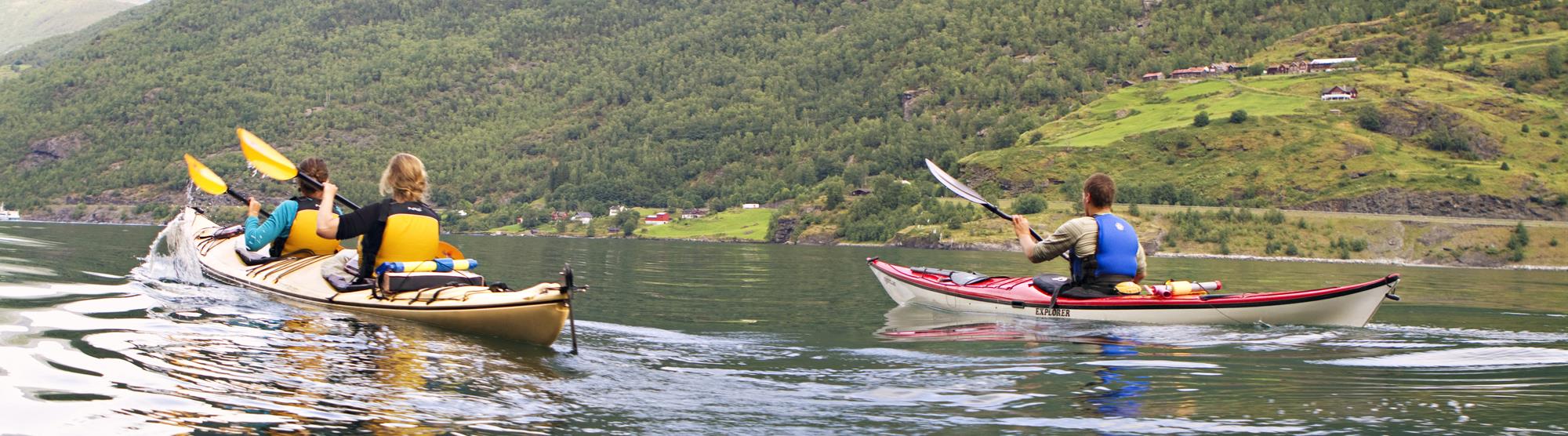 Kayaking in the fjords