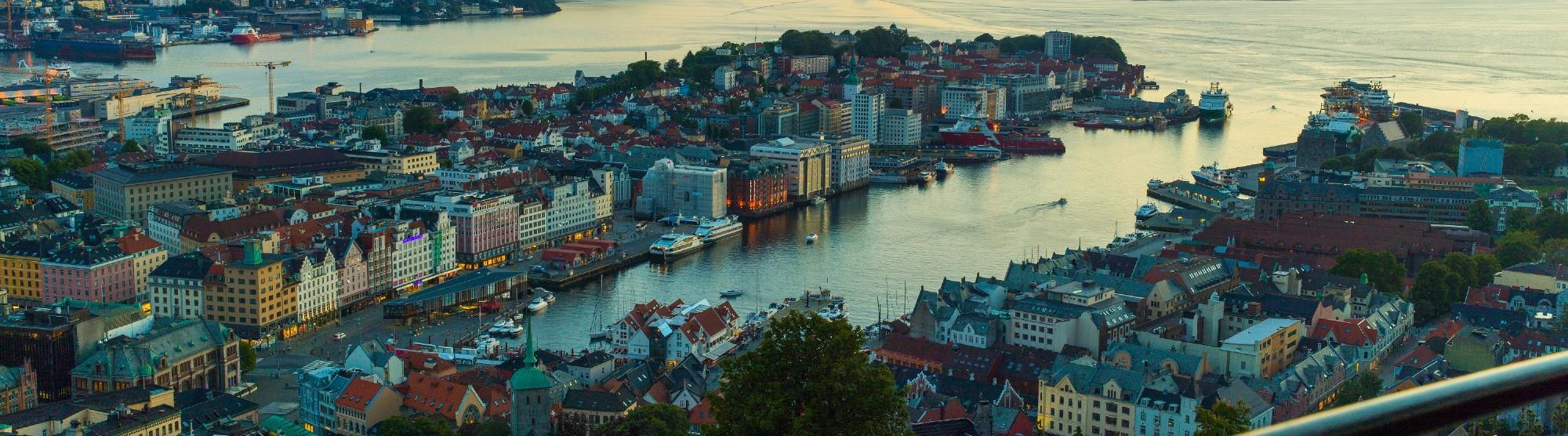 Opplevelser Bergen - utsikt fra Fløyen