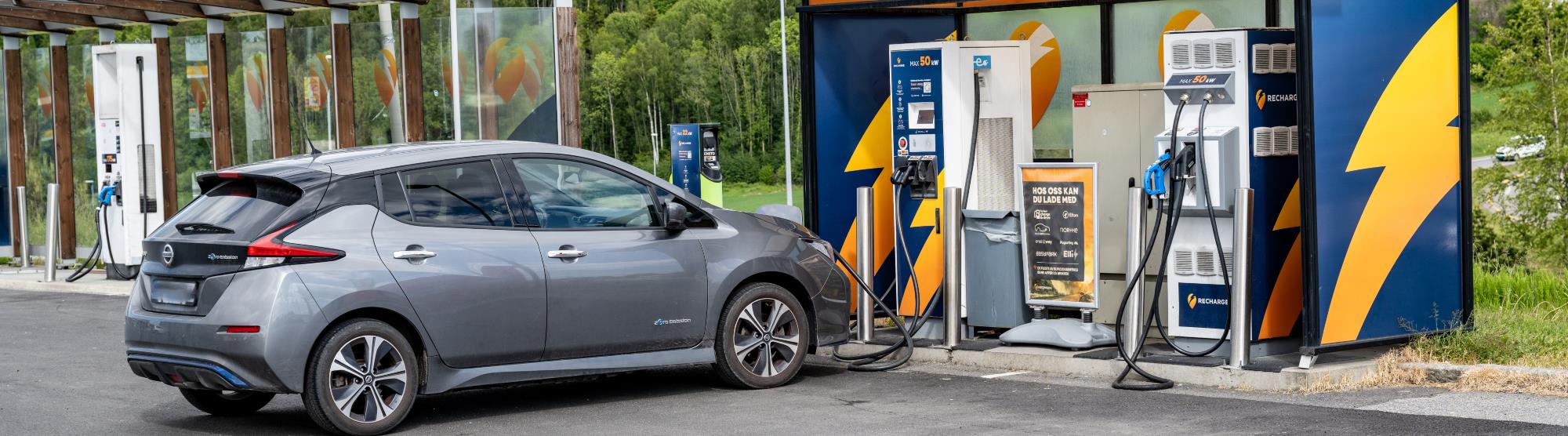 Driving an electric car in Bergen