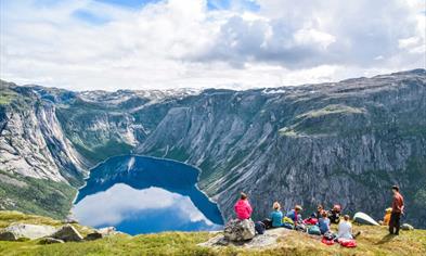 Two-day guided hike to Trolltunga (Troll's tongue) 