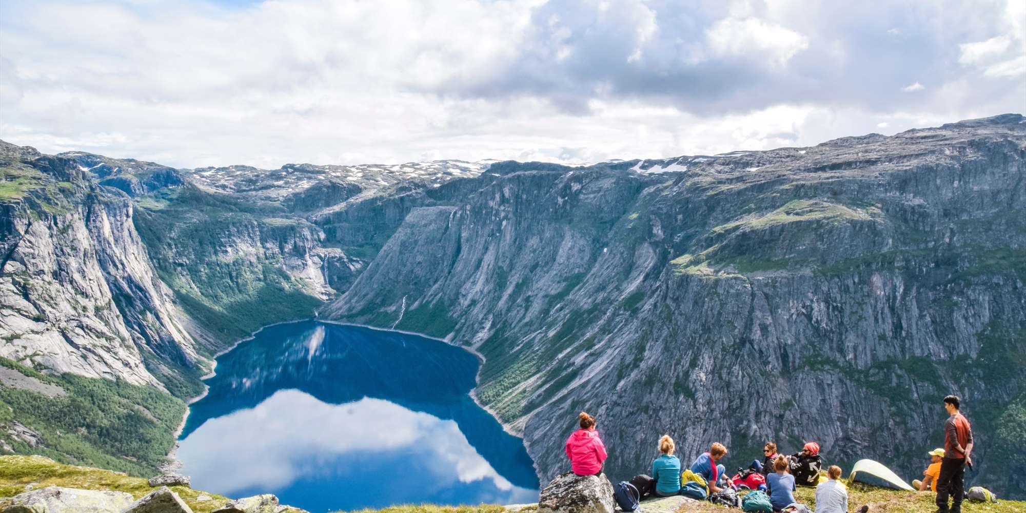 Two-day guided hike to Trolltunga (Troll's tongue)