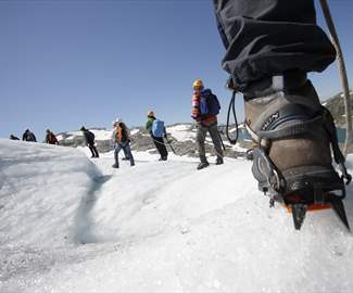 Guided glacier hiking