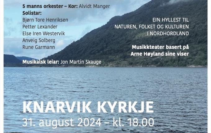 Frå Hav til Fjell - Konsert i Knarvik Kyrkje 31.08.24 kl. 18:00